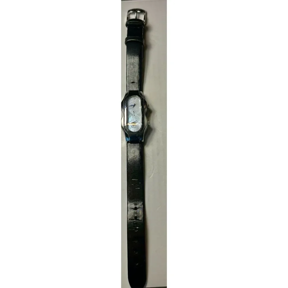 Philip Stein Teslar Mother of Pearl Dual Time Watch